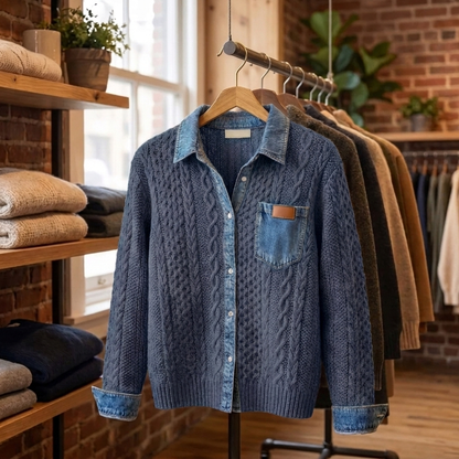 SORRELL MODERN PATCHWORK CARDIGAN