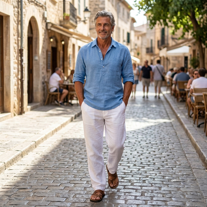 HARRISON LINEN POLO