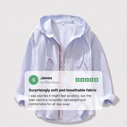 CASA LINEN HOODIE