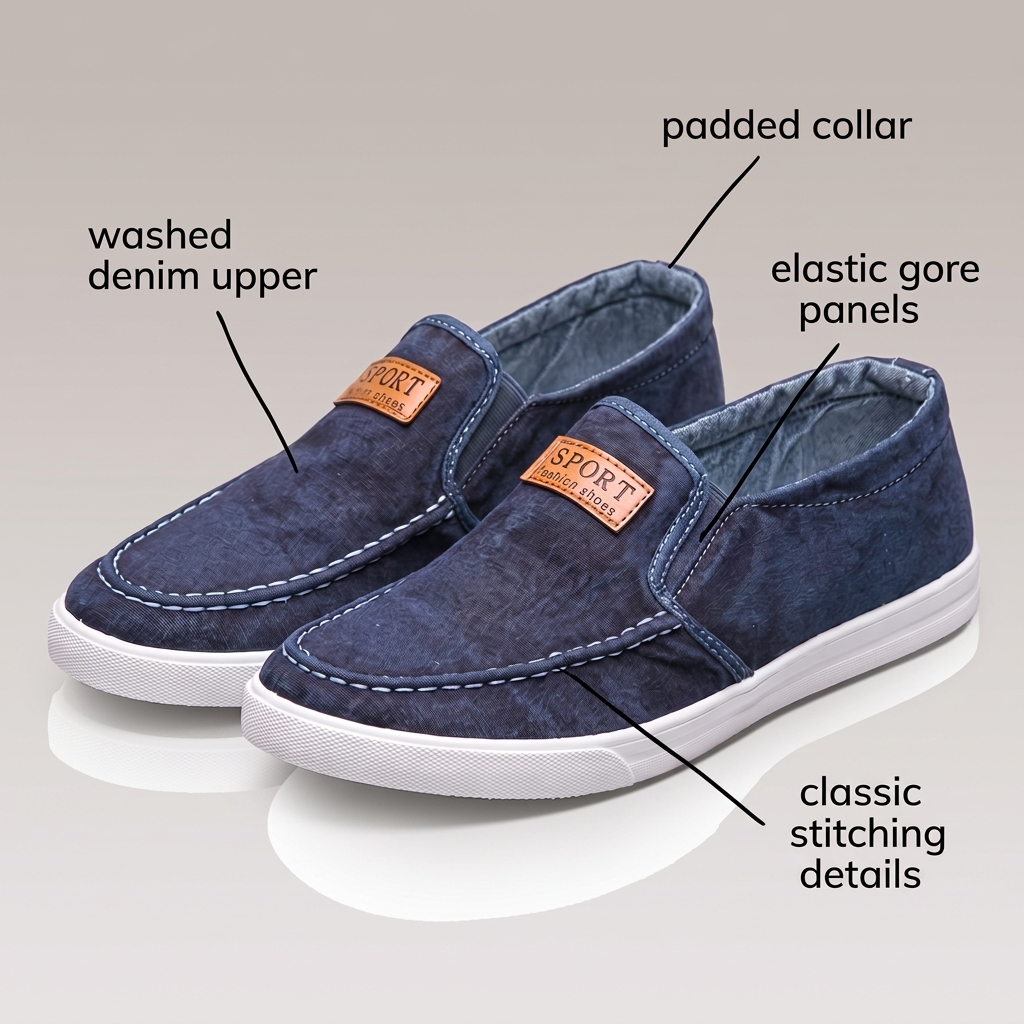 PERCIVAL BREEZE CANVAS LOAFERS