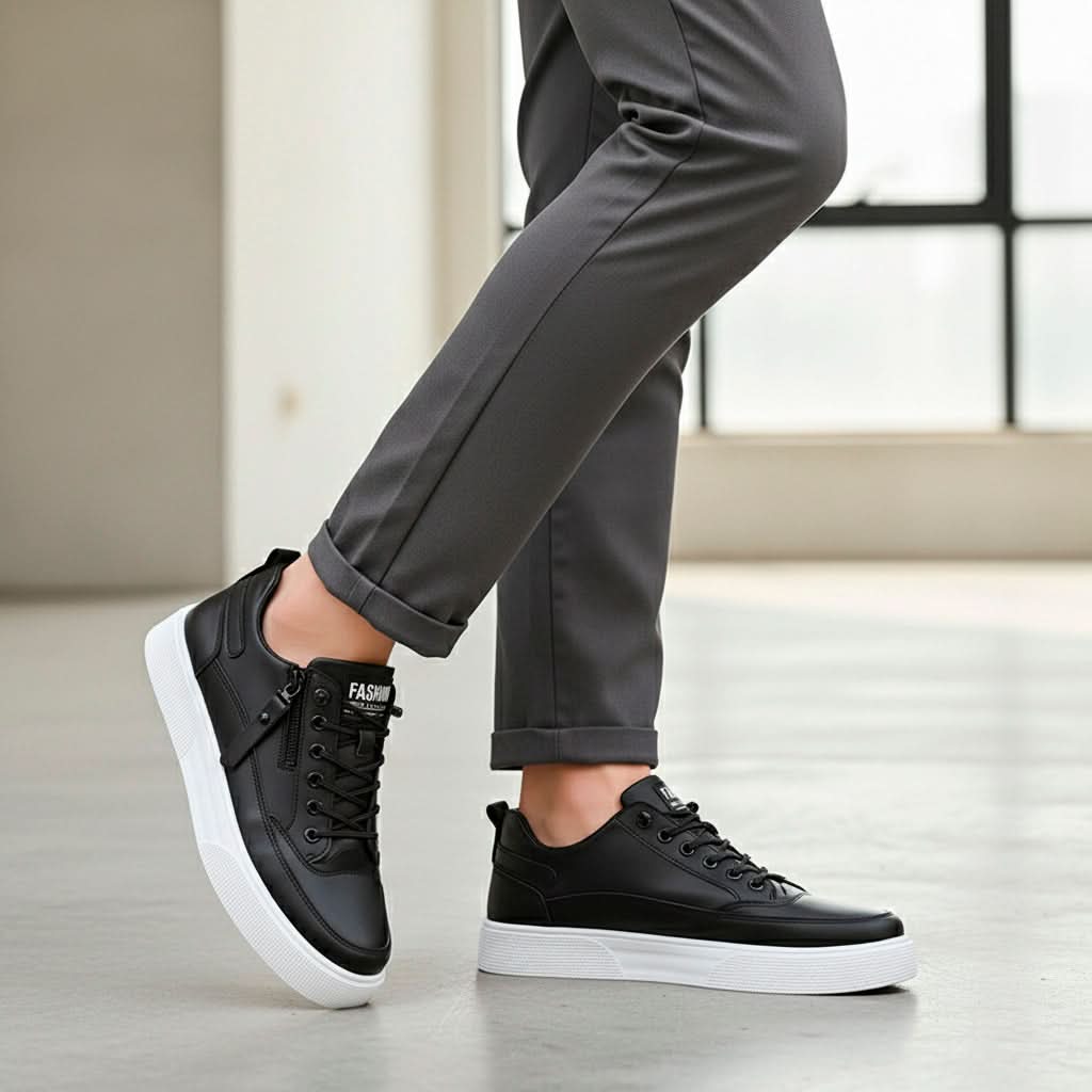 SORRENTO LEATHER TRAINERS