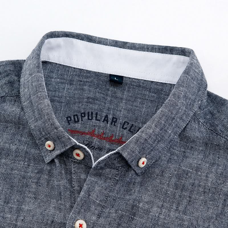 SOMERSET LINEN BUTTON-DOWN