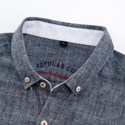 SOMERSET LINEN BUTTON-DOWN