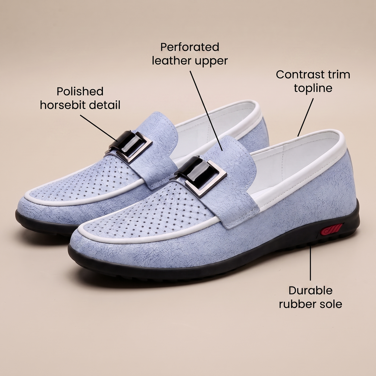 MIDHURST BUCKLE SLIP-ON SHOES