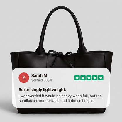 SOPHISTICATED LEATHER TOTE